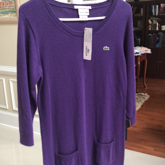NWT Lacoste Cashmere Dress - Picture 1 of 8